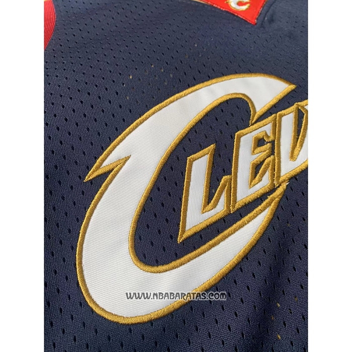 Camiseta Cleveland Cavaliers Lebron James #23 Mitchell & Ness 2008-09 Azul